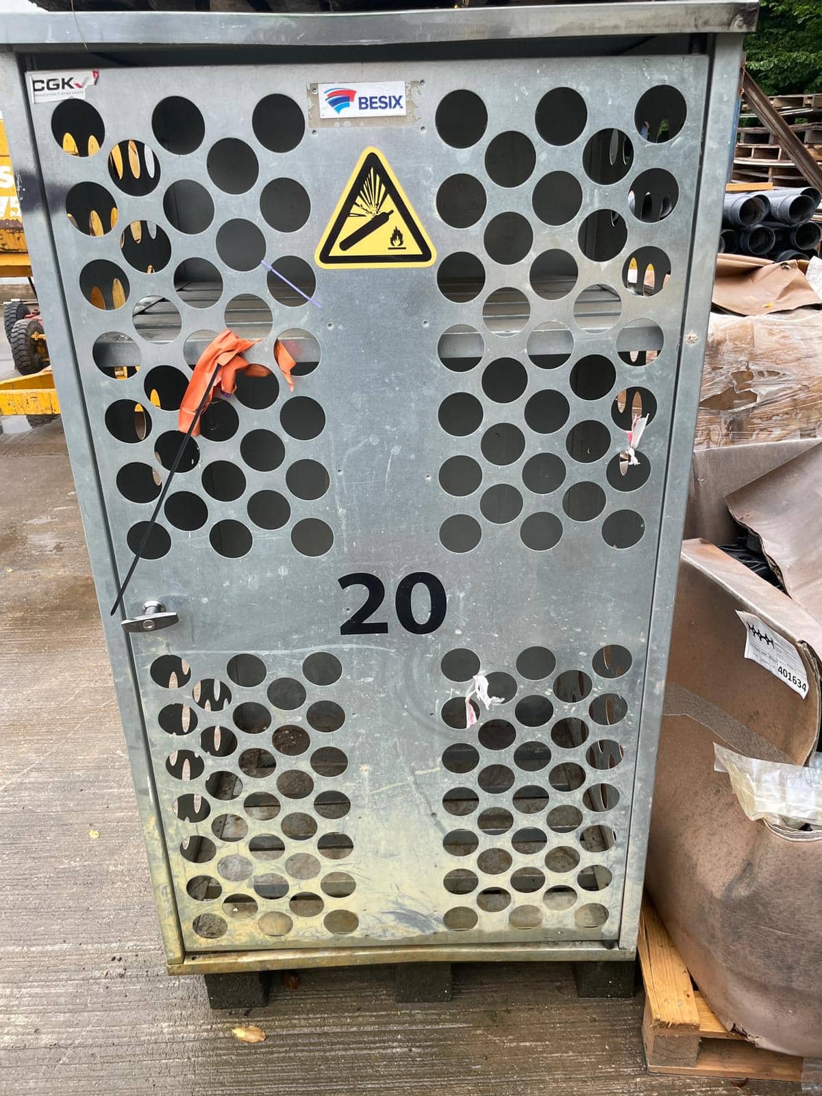 Contenedor para bombonas de gas