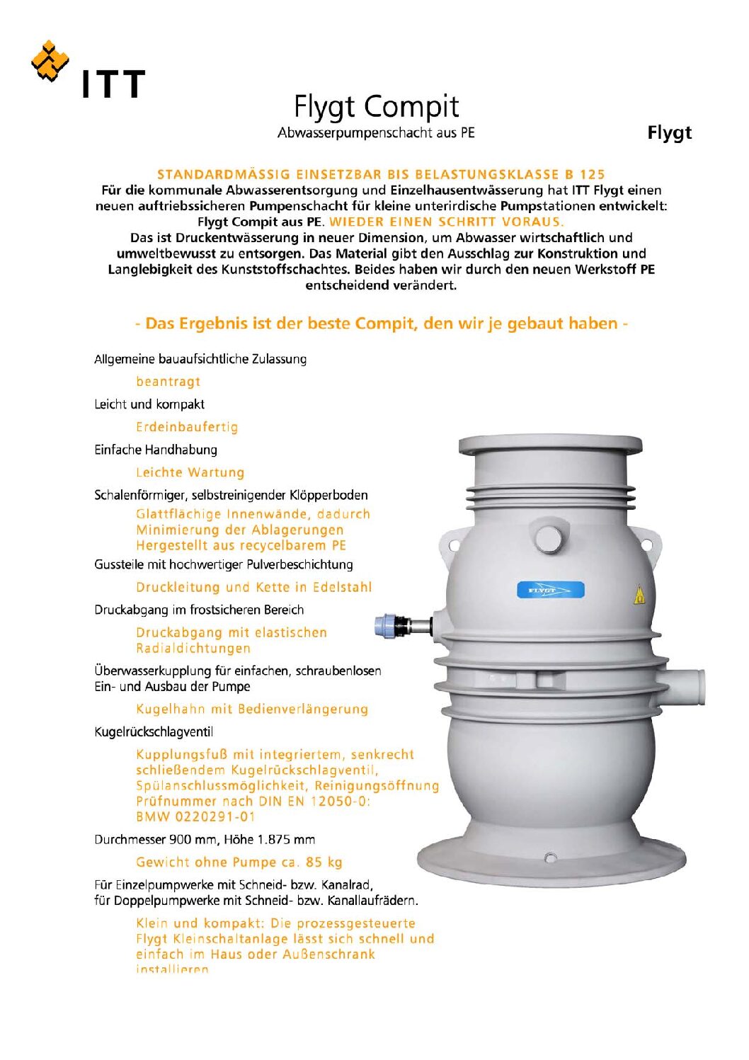 Вал насоса FLYGT ITT Compit -PE — изображение 5