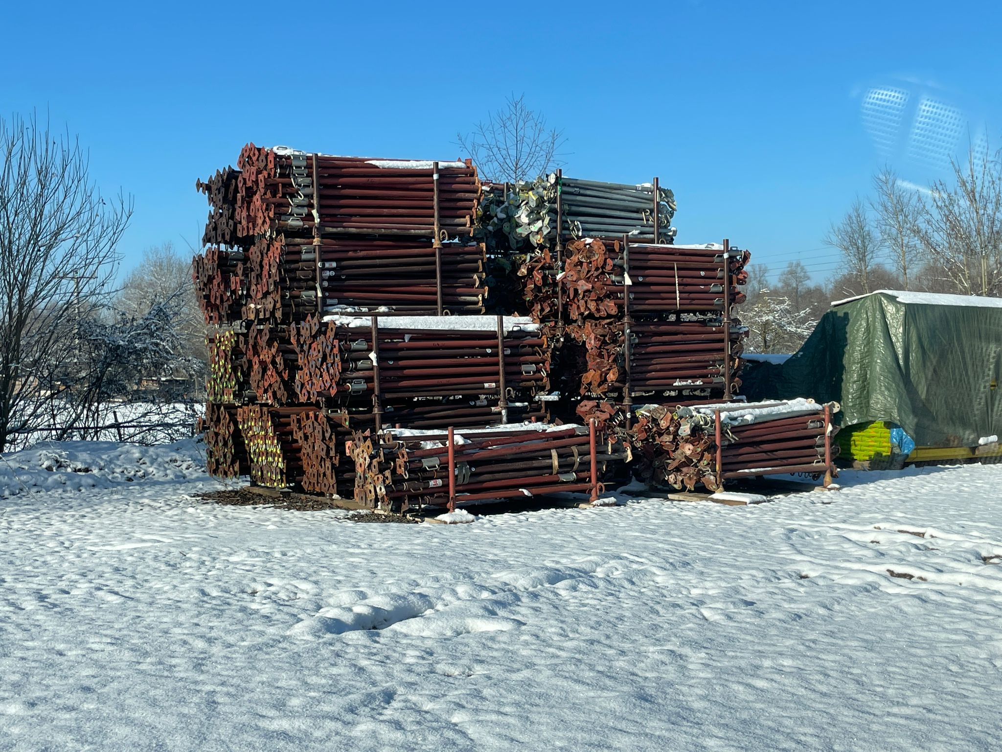 окрашенные стойки 3,50 м + 4,00 м — изображение 2